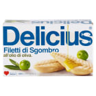 Filety z makreli w oliwie z oliwek DELICIUS 125g