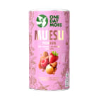 Musli Premium z migdałami w karmelowej czekoladzie z liofilizowanymi truskawkami i malinami ONEDAYMORE 500g