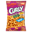 Chrupki kukurydziane z orzeszkami ziemnymi o smaku curry Curly LORENZ 100g