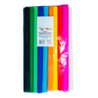 Bibuła marszczona w rolce krótka (mix 10 kolorów) 25 x 200cm GIMBOO 1.000szt