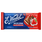 Wedel Czekolada mleczna truskawkowa to niezrównany deser firmy z tradycjami.