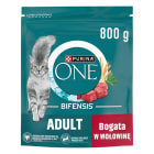Karma dla dorosłych kotów bogata w wołowinę i pełne ziarna Adult PURINA ONE 800g