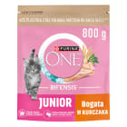 Karma dla kociąt bogata w kurczaka i z pełnymi ziarnami Junior PURINA ONE 800g