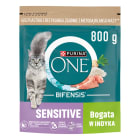 Pokarm dla kotów 800g - Purina One Sensitive. Pyszny i odżywczy posiłek.