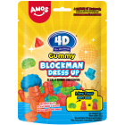 Żelki owocowe 4D w kształcie klockowych ludzików AMOS 85g