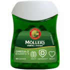 Tran z kwasami Omega 3 oraz wit. D i E (60 kaps.)   suplement diety MÖLLER S 54g
