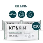 Chusteczki nawilżane dla dzieci 10x60 szt KIT&KIN 0.380szt
