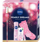 Zestaw świąteczny Pearly Dreams: Antyperspirant + Krem + Pomadka NIVEA 0.150szt
