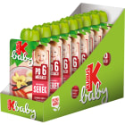 Mus owocowy + serek banan jabłko truskawka z dodatkiem wanilii po 6 miesiącu Baby KUBUŚ 100g