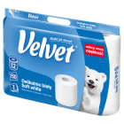 Papier toaletowy 12 rolek Delikatnie Biały VELVET 1.000szt