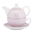 Zestaw do herbaty filiżanka i dzbanek   różowy ALTOM DESIGN 1.000szt