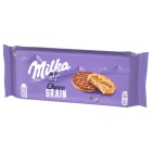 MILKA ciastka Choco Grains 126g. Ciasteczka czekoladowo-owsiane dla dużych i małych łasuchów.