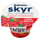 Skyr Jogurt typu islandzkiego o smaku malina truskawka BAKOMA 150g
