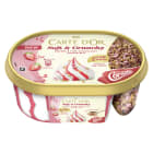 Lody waniliowe soft & crunchy z sosem truskawkowym i wafelkami CARTE D'OR 750ml