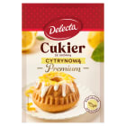 Delecta - Cukier o smaku cytrynowym. Sprawdza się jako dodatek do ciast i deserów.