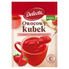 Kisiel gładki o smaku truskawkowym Owocowy Kubek DELECTA 30g