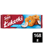 San – Łakotki ciasteczka kokosowe delikatnie chrupią i umilają czas.