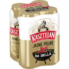 Kasztelan-Jasne pełne piwo w puszce 4x500 ml. Zachwyca piekną barwą.
