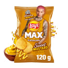Chipsy ziemniaczane karbowane o smaku słodkiego sosu musztardowego MAX LAY'S 120g