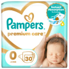 Pieluchy rozmiar 0, <3kg Premium Care PAMPERS 1.000szt