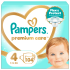 Jednorazowe pieluchy rozmiar 4 Maxi - Pampers. 5-gwiazdkowa ochrona delikatnej skóry dziecka.