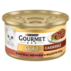 Karma dla dorosłych kotów z kaczką i indykiem - Gourmet posmakuje nawet wybrednym pupilom.