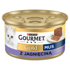Mokry pokarm dla kotów mus z jagnięciną puszka Gold GOURMET 85g
