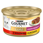 GOURMET Gold mix wołowina i kurczak (puszka) 85g - dla odpowiedniej diety każdego kota.