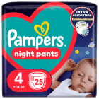Pieluchomajtki rozmiar 4 (9 15 kg) 25 szt. Night Pants PAMPERS 1.000szt