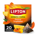 Herbata czarna aromatyzowana Owoce tropikalne (20 piramidek) LIPTON 34g