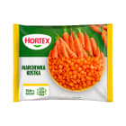 Hortex - Marchewka mrożona w kostce. Doskonała do szybkiego przygotowywania zdrowych dań.
