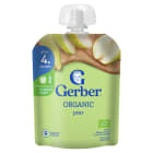 Deserek w tubce gruszka dla niemowląt po 4 miesiącu BIO Organic GERBER 80g