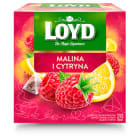 Herbatka owocowa   malina i cytryna (20 piramidek) LOYD TEA 40g