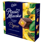 Ptasie Mleczko waniliowe z galaretką pigwa w czekoladzie deserowej WEDEL 340g