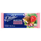 Czekolada mleczna truskawkowo rabarbarowa WEDEL 289g