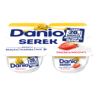 Serek homogenizowany truskawkowy (4x150g) DANIO 600g