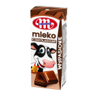 Wypasione mleko czekoladowe Mlekovita zawiera witaminy A, B1, B2 i D.