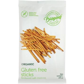 BIO PONT Paluszki bezglutenowe BIO 45 g BIO PONT Paluszki bezglutenowe BIO 45 g