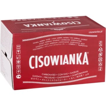 Naturalna woda mineralna silnie gazowana (szkło)