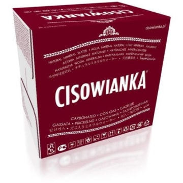 Naturalna woda mineralna silnie gazowana (szkło)