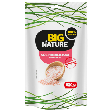 BIG NATURE Sól himalajska różowa gruba XXL