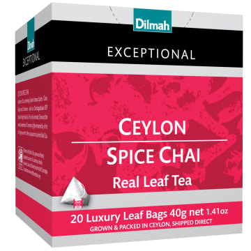 DILMAH Exceptional Herbata czarna Ceylon Spice Chai 20 torebek ex.