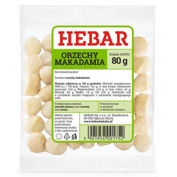 HEBAR Orzechy makadamia