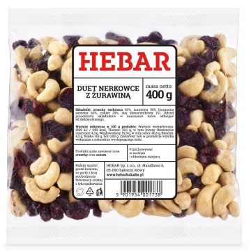 HEBAR Duet Nerkowce z Żurawiną