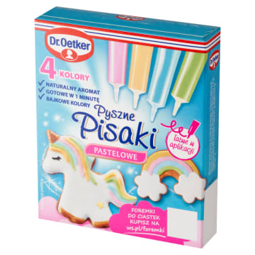 DR. OETKER Pisaki cukrowe pastelowe (4 kolory)