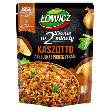 ŁOWICZ Kaszotto z cebulą i suszonymi podgrzybkami