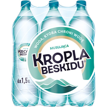KROPLA BESKIDU Naturalna woda mineralna musująca (6 x 1,5 l)