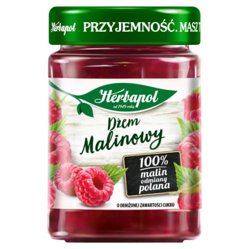 HERBAPOL Dżem malinowy niskosłodzony
