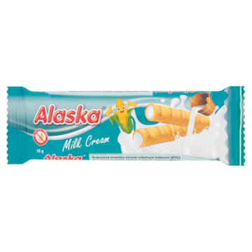 ALASKA Rurki kukurydziane nadziewane mlecznym kremem - bezglutenowe
