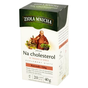 BIG-ACTIVE ZIOŁA MNICHA Zioła funkcjonalne Na cholesterol 20 torebek